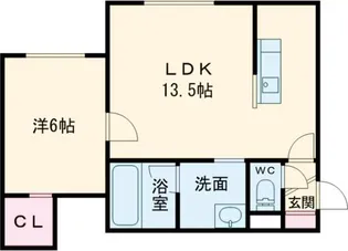 ラポールA【1階】の間取り