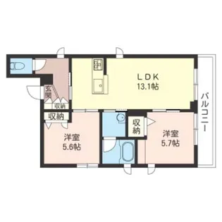 RESUME UII【2階】の間取り