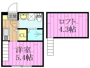 ハーモニーテラス宇喜田町【1階】の間取り