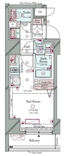 コンシェリア横濱蒔田公園【5階】の間取り