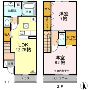 ファミールSの間取り