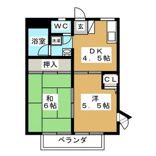 ドエルアルス神大寺2【2階】の間取り