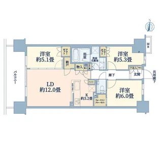 クラッシィハウス湘南藤沢【10階】の間取り