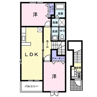 ゼファーヒルズ【2階】の間取り