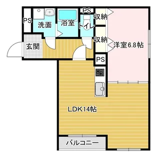 ハートフル光ヶ丘【3階】の間取り