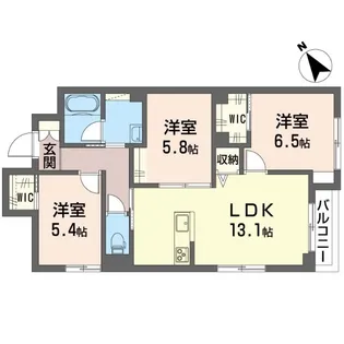 メゾン ド ドラコ【2階】の間取り
