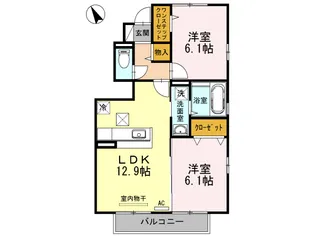 アヴニール優 BC【1階】の間取り