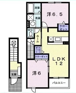 ベルフィオーレS2 3番館【2階】の間取り