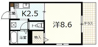 ドエルまさもとB【1階】の間取り