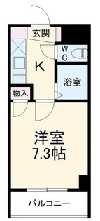 グリュックハーベン【7階】の間取り