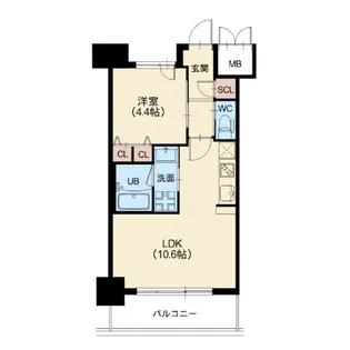 スプランディッド新大阪キャトル【4階】の間取り