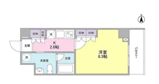 恵比寿三田レジデンス【2階】の間取り