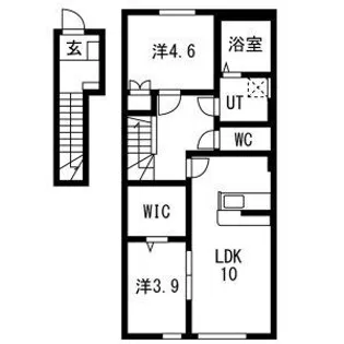 T・MハウスII(B棟)【2階】の間取り