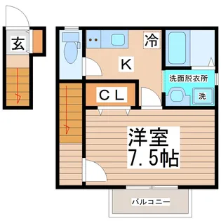 アスコット荒井東 B棟【2階】の間取り