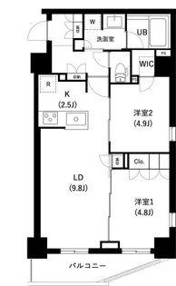 ザ・レジデンス三ノ輪II【6階】の間取り