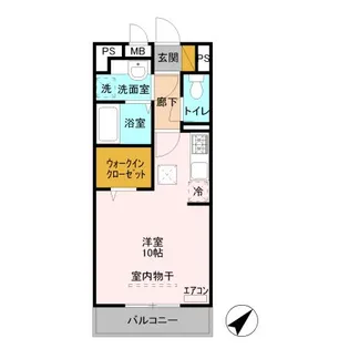 セジュールZEN III A【1階】の間取り