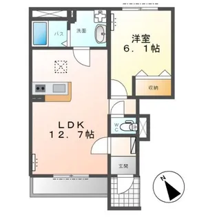 サニーテラス【1階】の間取り
