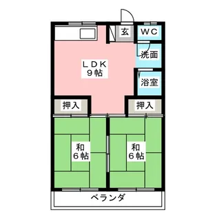 四日市キャッスル【2階】の間取り