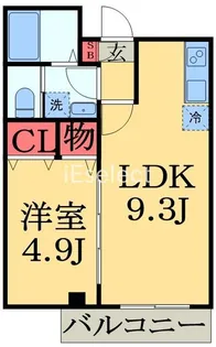プラウディア稲毛【4階】の間取り