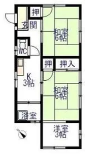 北村荘【1階】の間取り