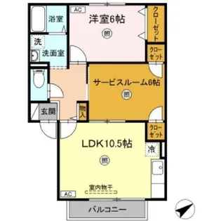 TMKホープI M棟【1階】の間取り