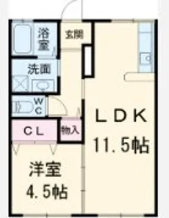 グリーンルーフ2【1階】の間取り