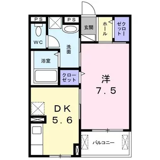 ルノワール【3階】の間取り