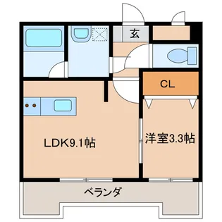Sungrace Casa【4階】の間取り