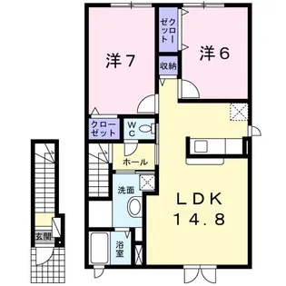 エスフィオーレII【2階】の間取り