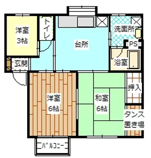後藤コーポ【1階】の間取り