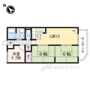 アン星ヶ丘【1階】の間取り