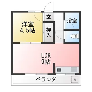 シャトーブランII【2階】の間取り