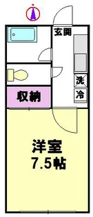 第一コーポ秀美【1階】の間取り