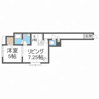 ルミエール北郷【2階】の間取り