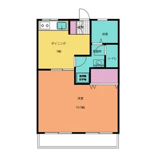 ハイツ都【1階】の間取り