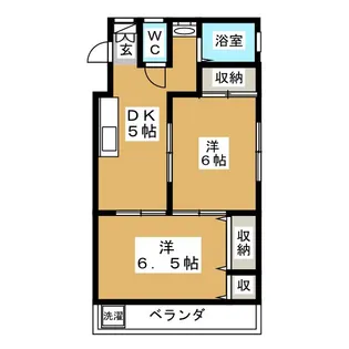 宇佐見マンション【1階】の間取り