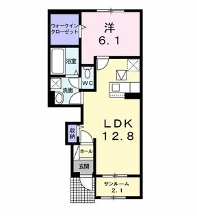 ビラビスタ館山那古I【1階】の間取り