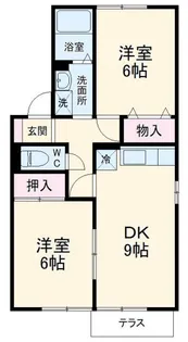 セジュールエクセラン【1階】の間取り