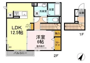 デューク 青葉【2階】の間取り
