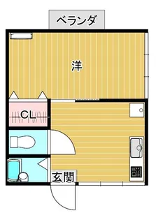 ブルーヒルさわえF【1階】の間取り