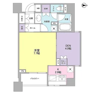 ラクラス新中野【2階】の間取り
