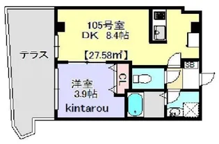 アウル【1階】の間取り