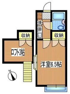 向台ハイツ【2階】の間取り