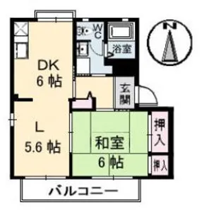 レジデンス原尾島 C棟【1階】の間取り