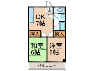 岡コーポ【2階】の間取り