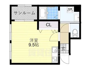 ヒルズビュー寺田町【9階】の間取り