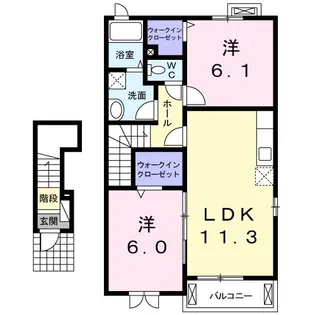 グラン エスポワール【2階】の間取り
