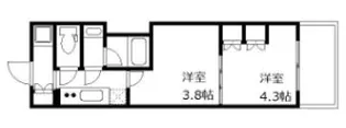 GENOVIA世田谷桜【3階】の間取り