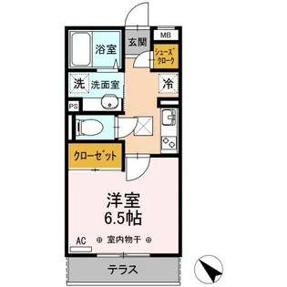 レフィナード【1階】の間取り