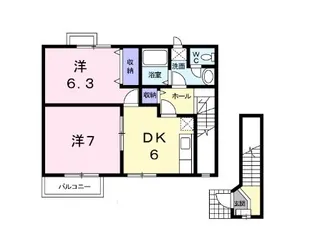 ショコラハウス【2階】の間取り